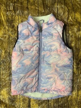Toddler Girls Hurley Swirled Pastel Puffer Vest 4T